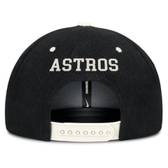 Houston Astros Pro Corduroy Structured Snapback Hat - Black | Nike