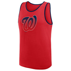 Washington Nationals Logo Athletic Unmatched Success Tank Top - Red