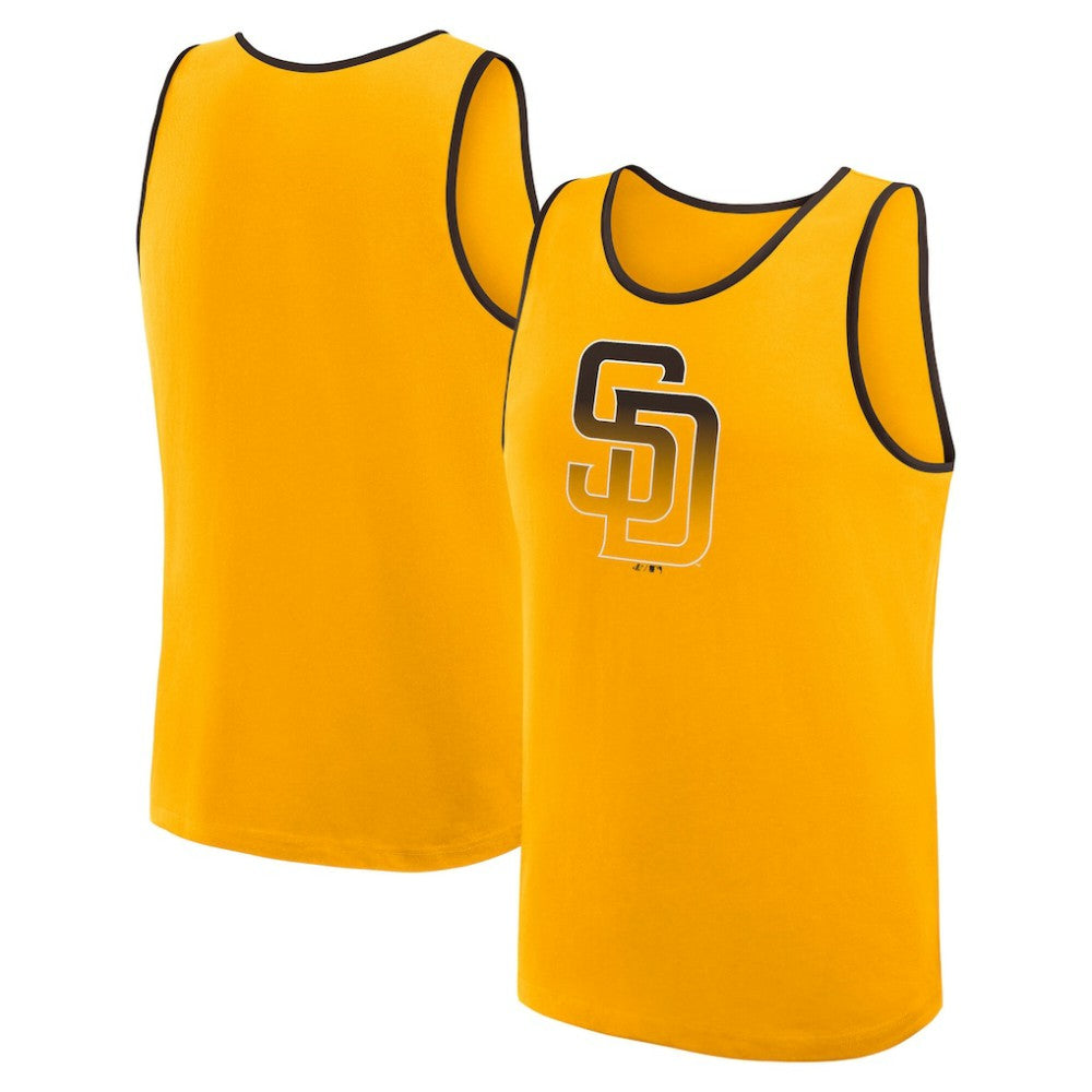 San Diego Padres Logo Athletic Unmatched Success Tank Top - Gold
