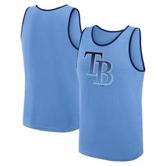 Tampa Bay Rays Logo Athletic Unmatched Success Tank Top - Light Blue