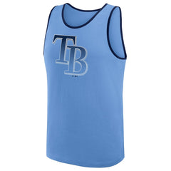 Tampa Bay Rays Logo Athletic Unmatched Success Tank Top - Light Blue