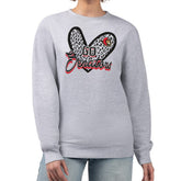 Ottawa Senators G-III 4Her by Carl Banks Women's Animal Print Heart Fleece Pullover Sweatshirt