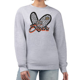 Anaheim Ducks G-III 4Her by Carl Banks Women's Animal Print Heart Fleece Pullover Sweatshirt