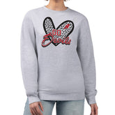 New Jersey Devils G-III 4Her by Carl Banks Women's Animal Print Heart Fleece Pullover Sweatshirt