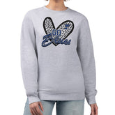 St. Louis Blues G-III 4Her by Carl Banks Women's Animal Print Heart Fleece Pullover Sweatshirt