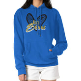 St. Louis Blues G-III 4Her by Carl Banks Women's Animal Print Heart Fleece Pullover Hoodie