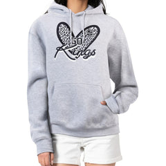 Los Angeles Kings G-III 4Her by Carl Banks Women's Animal Print Heart Fleece Pullover Hoodie