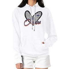 Edmonton Oilers G-III 4Her by Carl Banks Women's Animal Print Heart Fleece Pullover Hoodie
