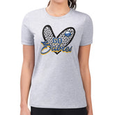 Buffalo Sabres G-III 4Her by Carl Banks Women's Super-Slim Fit Lightweight Animal Print Heart T-Shirt