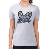 St. Louis Blues G-III 4Her by Carl Banks Women's Super-Slim Fit Lightweight Animal Print Heart T-Shirt