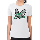 Dallas Stars G-III 4Her by Carl Banks Women's Super-Slim Fit Lightweight Animal Print Heart T-Shirt