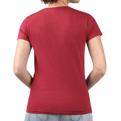 Florida Panthers G-III 4Her by Carl Banks Women's Super-Slim Fit Lightweight Animal Print Heart V-Neck T-Shirt