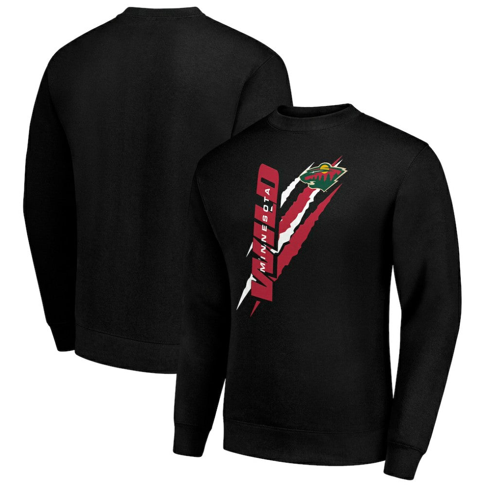 Minnesota Wild Starter Color Scratch Pullover Sweatshirt