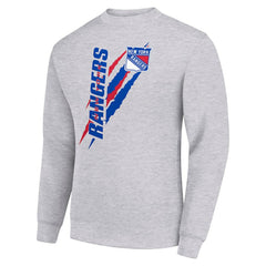 New York Rangers Starter Color Scratch Pullover Sweatshirt