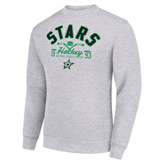 Dallas Stars Starter Stick And Puck Logo Fleece Pullover Sweatshirt