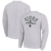 Los Angeles Kings Starter Stick And Puck Logo Fleece Pullover Sweatshirt