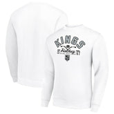Los Angeles Kings Starter Stick And Puck Logo Fleece Pullover Sweatshirt