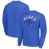 St. Louis Blues Starter Stick And Puck Logo Fleece Pullover Sweatshirt