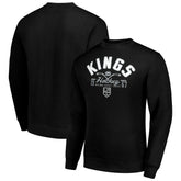 Los Angeles Kings Starter Stick And Puck Logo Fleece Pullover Sweatshirt