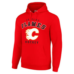 Calgary Flames Starter Logo Pullover Hoodie