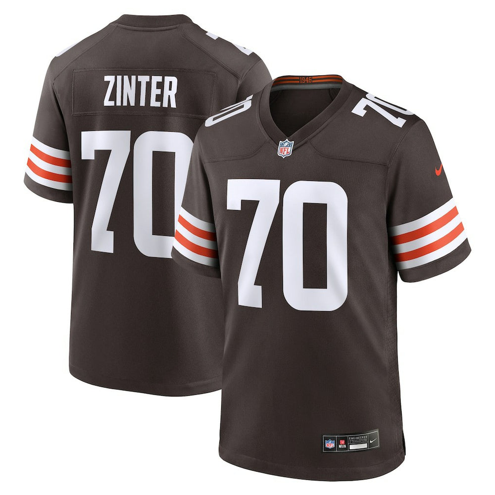 NFL Cleveland Browns Zak Zinter Team Game Jersey