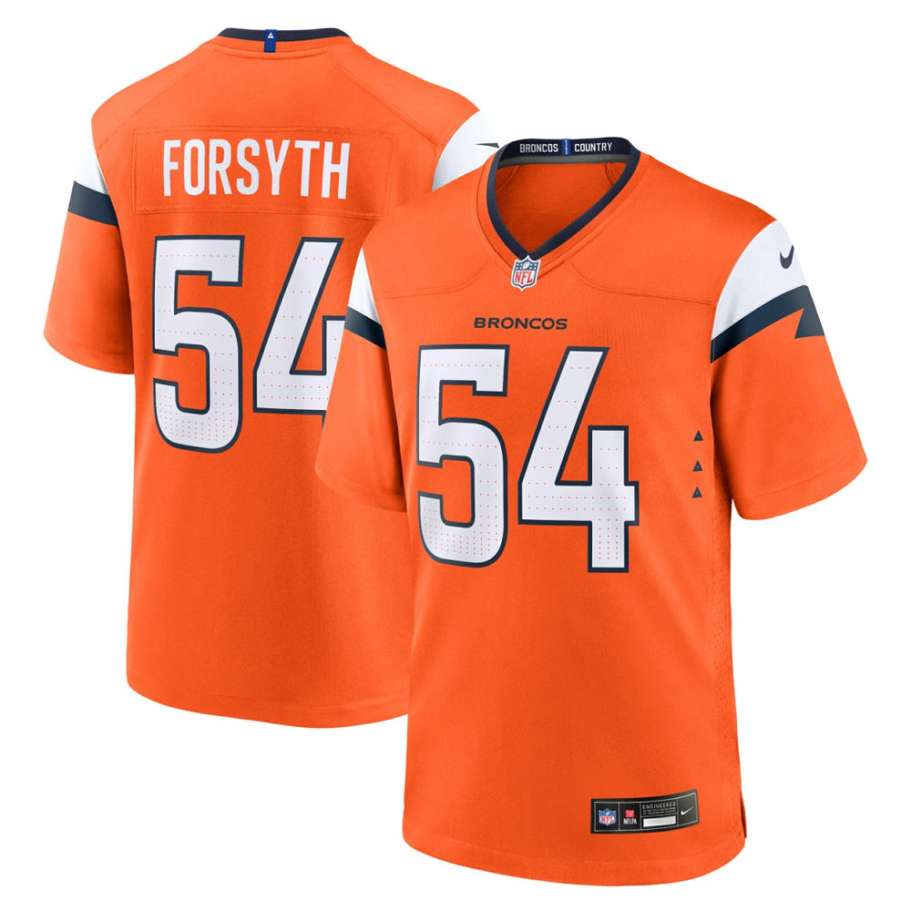 NFL Denver Broncos Alex Forsyth Team Game Jersey