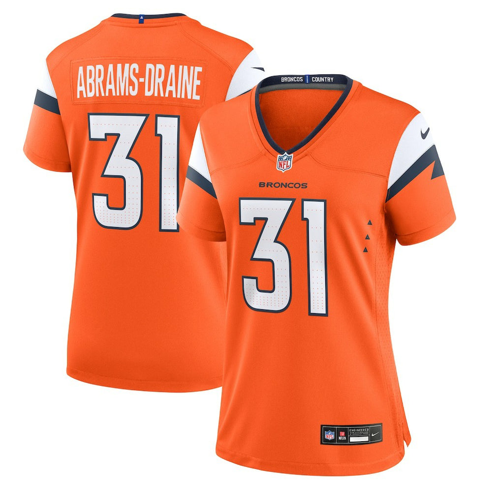 NFL Denver Broncos Kris Abrams-Draine Women's Team Game Jersey