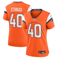 NFL Denver Broncos Justin Strnad Women's Team Game Jersey