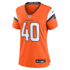 NFL Denver Broncos Justin Strnad Women's Team Game Jersey
