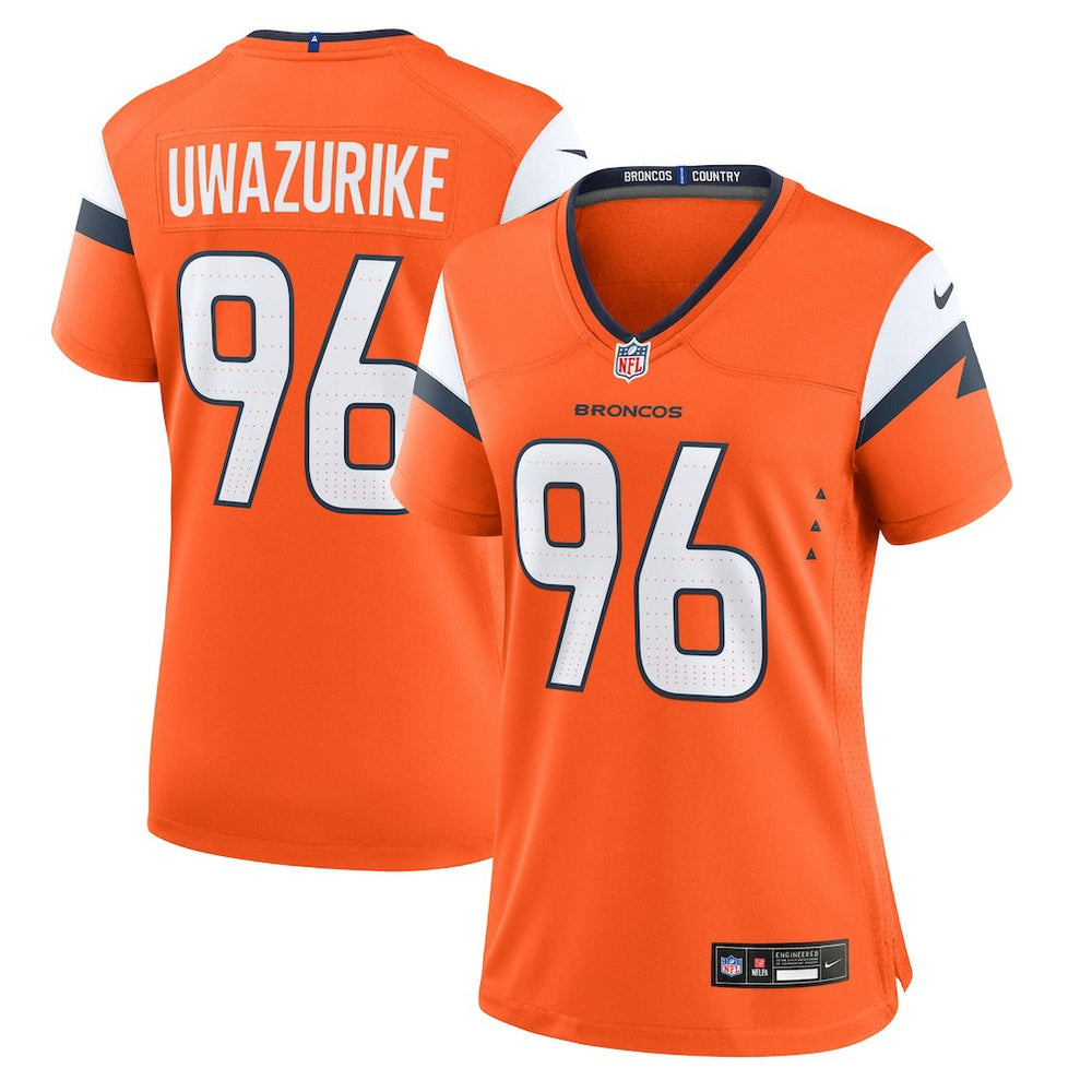 NFL Denver Broncos Eyioma Uwazurike Women's Team Game Jersey