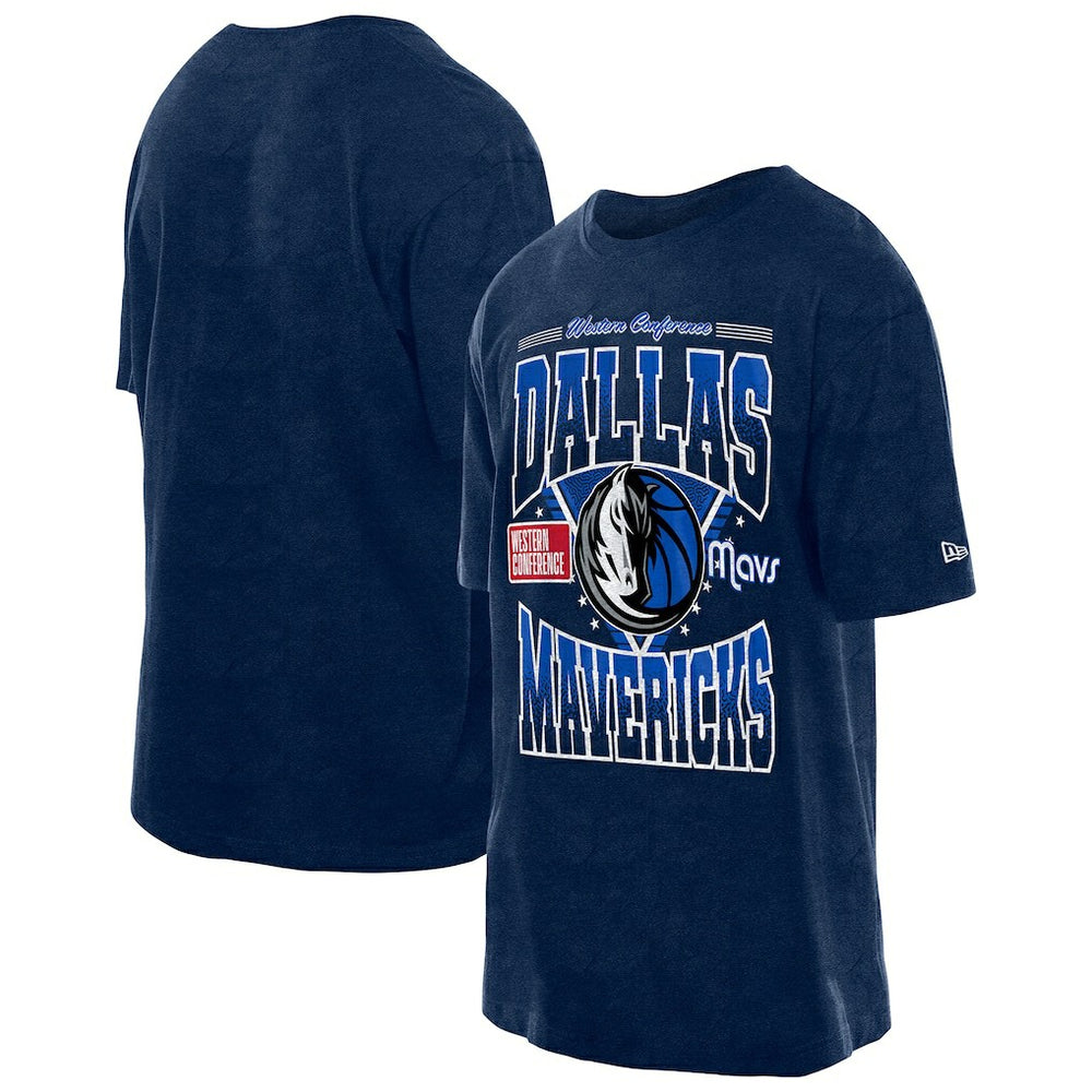 Dallas Mavericks Boxy Old School Sport Vintage Wash T-Shirt sale - Navy | New Era cheap