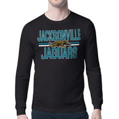 NFL Jacksonville Jaguars Starter Mesh Look Retro Team Logo Long Sleeve T-Shirt