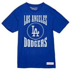 Los Angeles Dodgers Arched Logo Slub T-Shirt - Royal | Mitchell & Ness