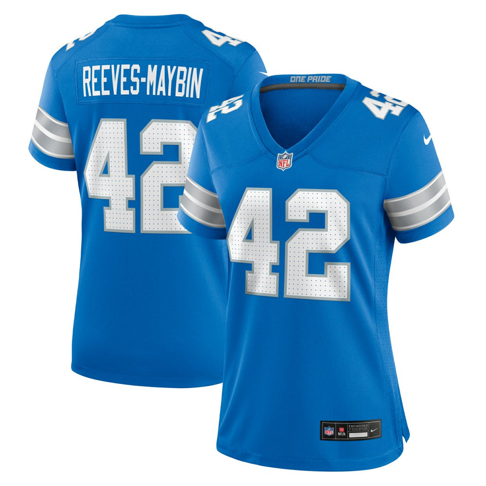 NFL Detroit Lions Jalen Reeves-Maybin Women's Team Game Jersey