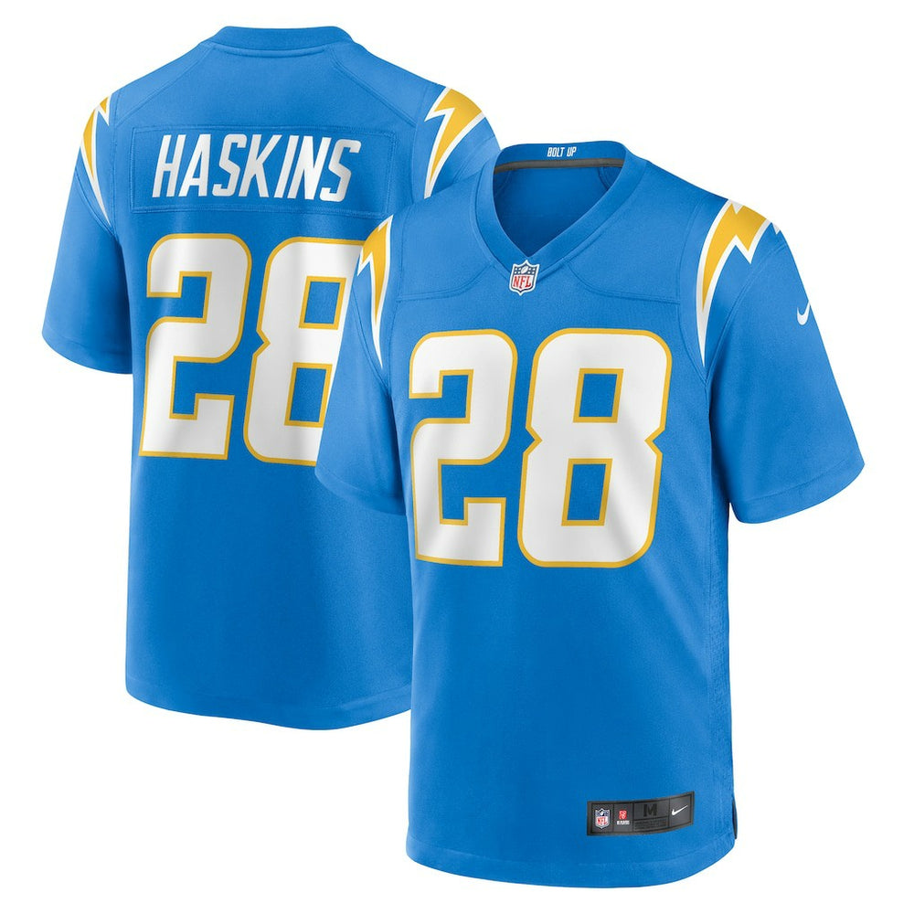NFL Los Angeles Chargers Hassan Haskins Team Game Jersey