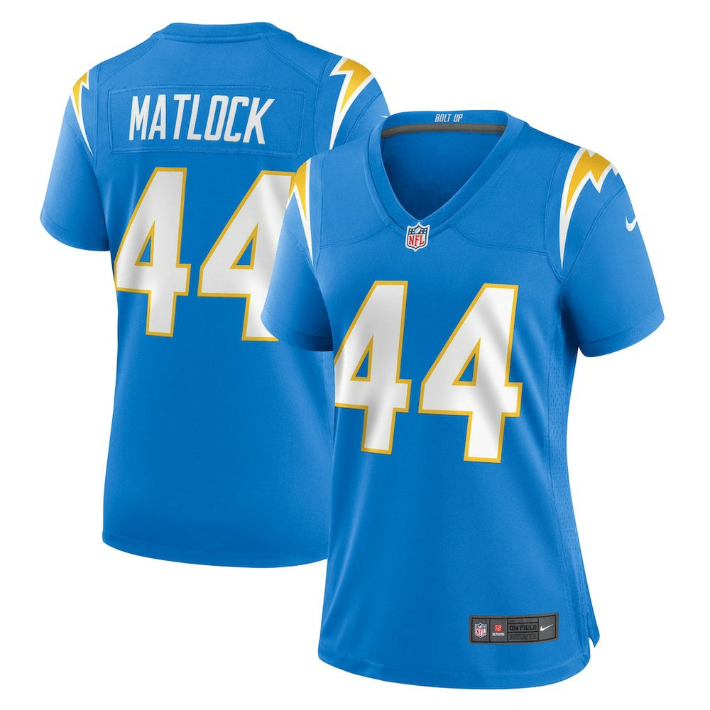 NFL Los Angeles Chargers Scott Matlock Women's Game Jersey