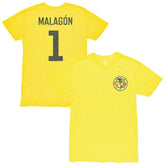 Luis Malagón Club America 1863FC Vintage Player Name & Number Tri-blend T-Shirt / Soccer Outlet