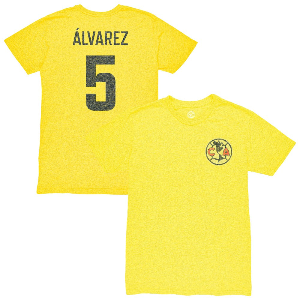 Kevin Álvarez Club America 1863FC Vintage Player Name & Number Tri-blend T-Shirt / Soccer For sale