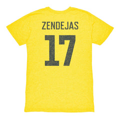 Alejandro Zendejas Club America 1863FC Vintage Player Name & Number Tri-blend T-Shirt / Soccer New
