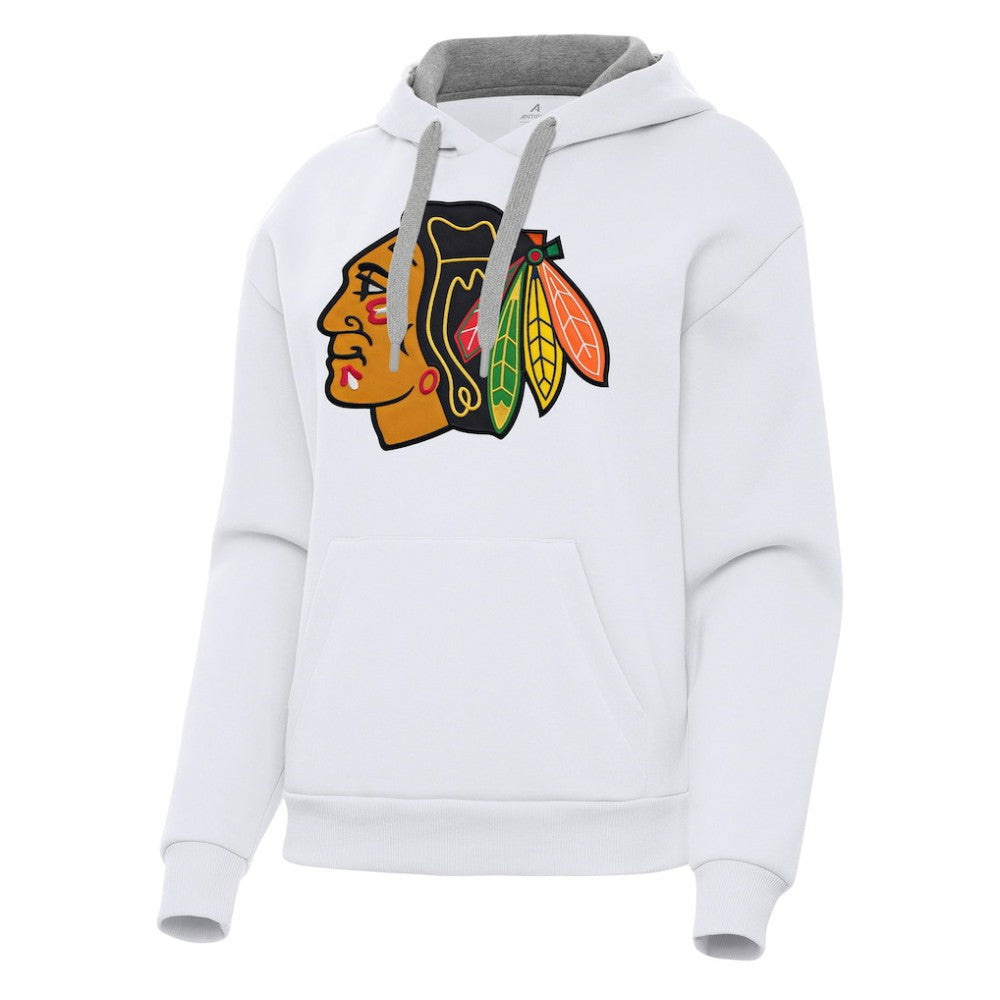 Chicago Blackhawks Antigua Women's Victory Pullover Hoodie