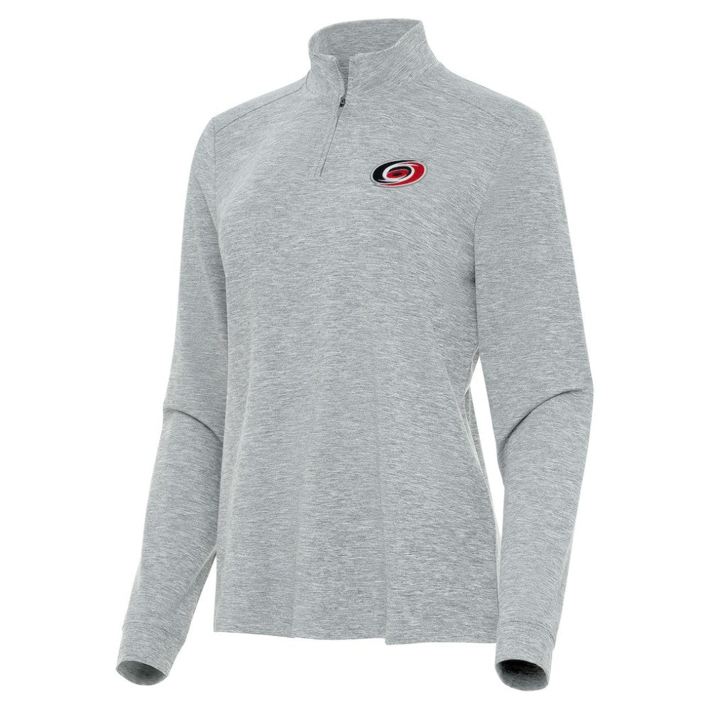 Carolina Hurricanes Antigua Women's Mentor Quarter-Zip Mock Long Sleeve Top