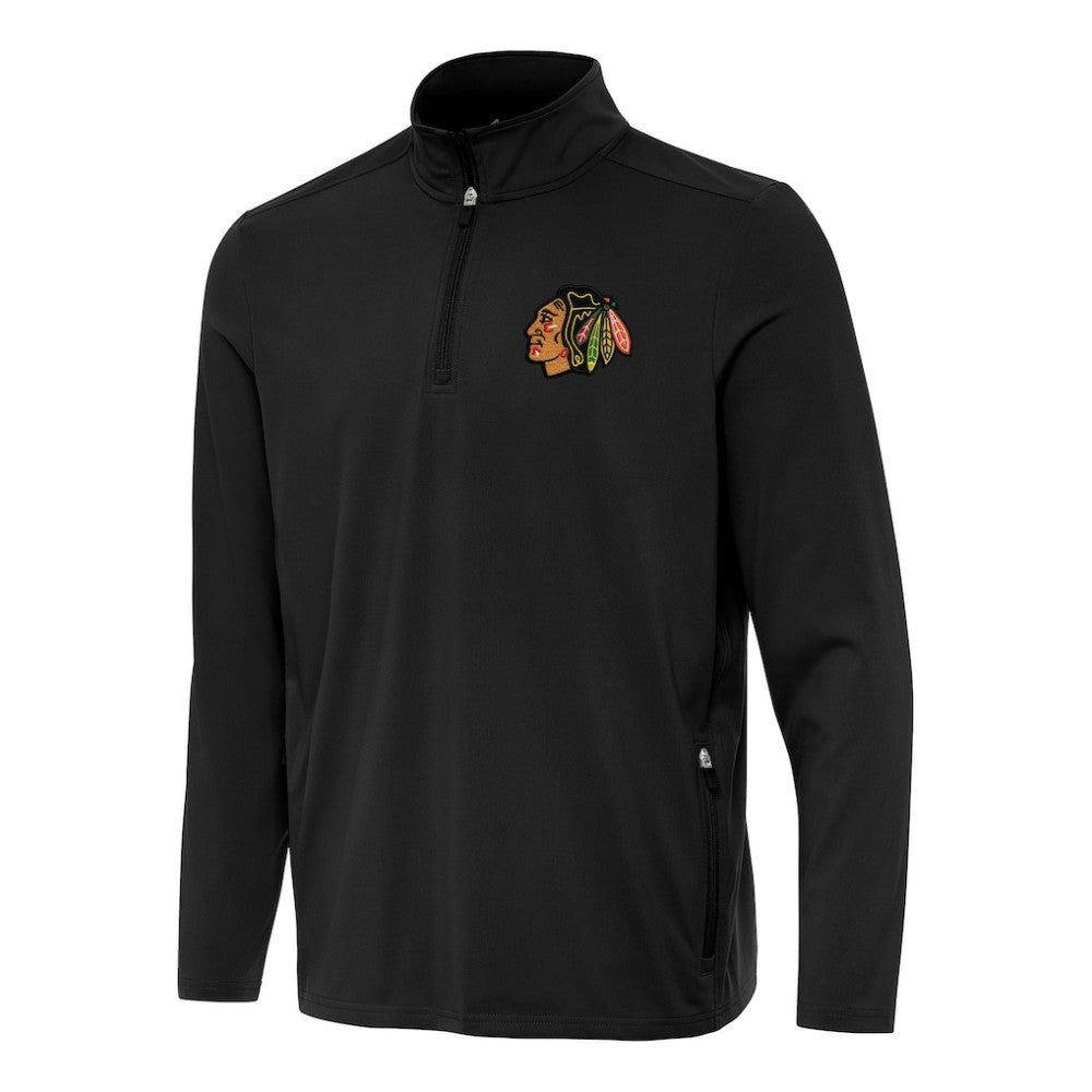 Chicago Blackhawks Antigua Perilous Quarter-Zip Sweatshirt