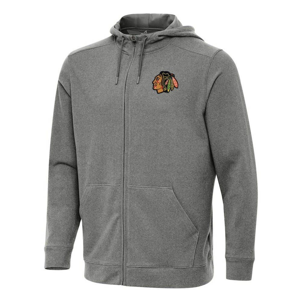 Chicago Blackhawks Antigua Effortless Full-Zip Hoodie Jacket