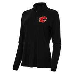 Calgary Flames Antigua Women's Intent Quarter-Zip Top