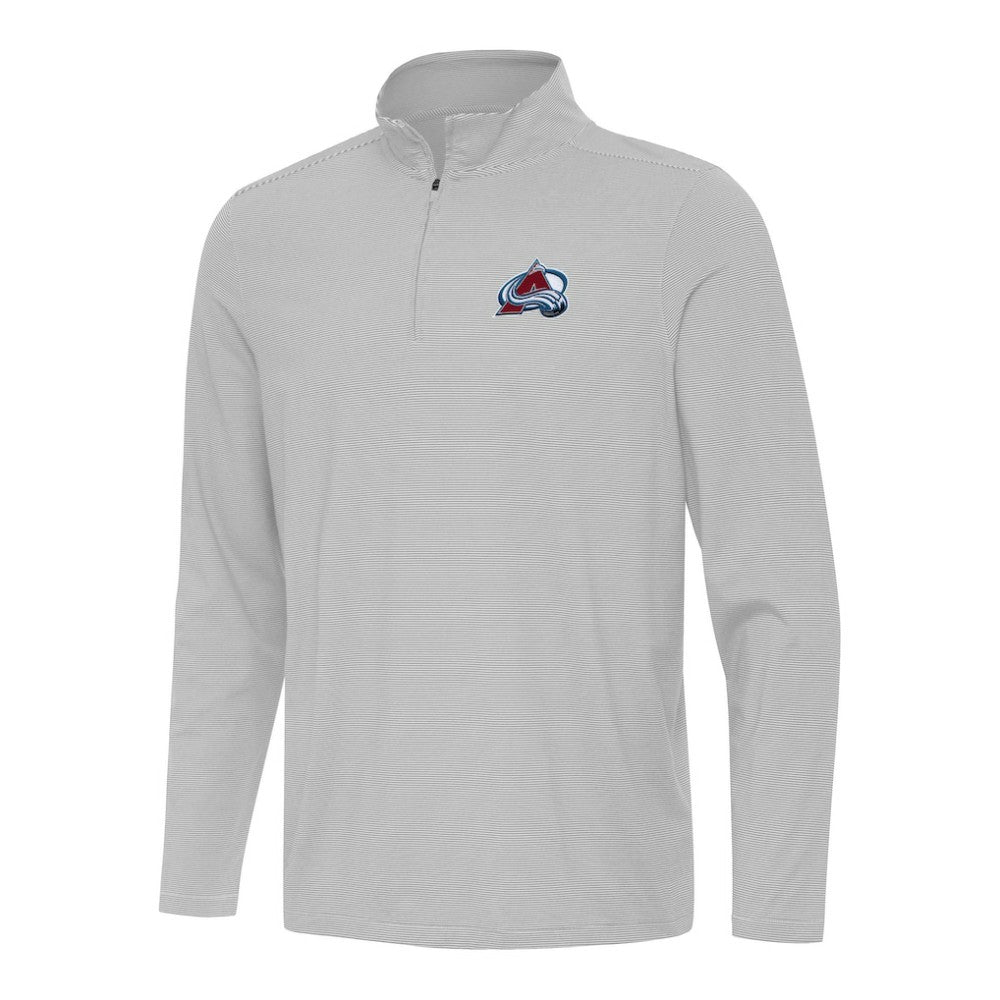 Colorado Avalanche Antigua Twine Quarter-Zip Top