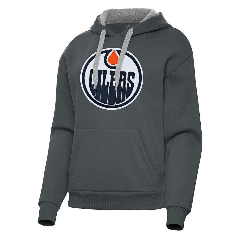 Edmonton Oilers Antigua Women's Victory Pullover Hoodie