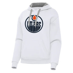Edmonton Oilers Antigua Women's Victory Pullover Hoodie