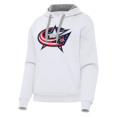 Columbus Blue Jackets Antigua Women's Victory Pullover Hoodie