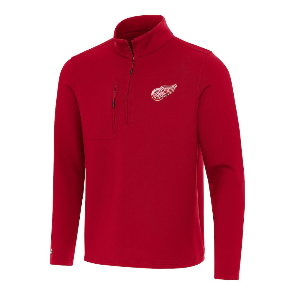 Detroit Red Wings Antigua Insider Quarter-Zip Top