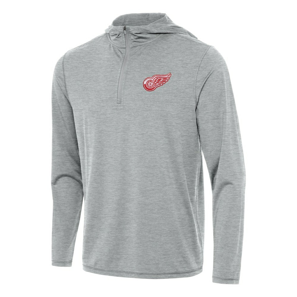 Detroit Red Wings Antigua Tidy Quarter-Zip Hoodie